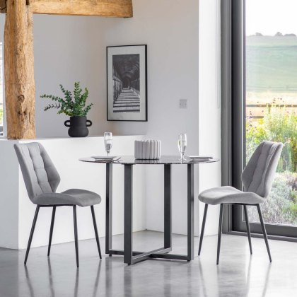 Malvern Grey Dining Chair (Set of 2)