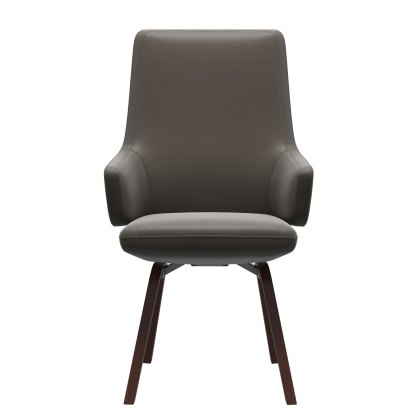 Stressless Vanilla High Back Dining Chair with Contemporary Base
