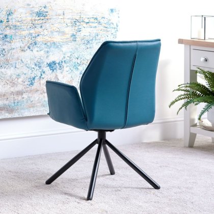 Twist Teal Dining Chair