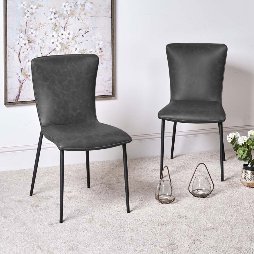 Clearance Ellie Grey Dining Chair (Set of 2)