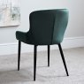 Woods Carlton Dark Green Velvet Dining Chair (Set of 2)
