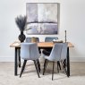 Woods Bromley 160cm Dining Table & 4 Chase Dining Chairs - Light Blue
