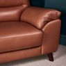 Clearance Vegas 3 Seater Sofa - Tan Leather