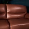 Clearance Vegas 3 Seater Sofa - Tan Leather