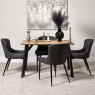 Woods Lutina 120cm Dining Table & 4 Carlton Dining Chairs - Grey