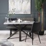 Industrial Dining Table 135cm - Faux Concrete