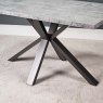 Clearance Industrial Dining Table 135cm - Faux Concrete