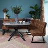 Woods Toscana Grey Motion Table with Industrial Corner Bench - Tan
