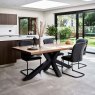 Woods Soho 200cm Dining Table & 4 Firenza Dining Chairs - Black