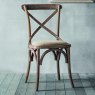 Woods Cradley Natural Dining Chair with Linen Seat Pad (Set of 2)