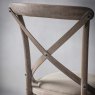 Woods Cradley Natural Dining Chair with Linen Seat Pad (Set of 2)
