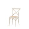 Woods Cradley White Dining Chair with Rattan Seat (Set of 2)