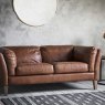 Woods Ealing 2 Seater Sofa in Brown Vintage Leather