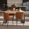 Woods Adelaide 140-180cm Extending Dining Table with 4 Carlton Chairs in Tan