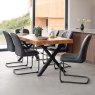 Woods Urban 180cm Dining Table with 6 Firenza Chairs in Black