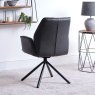 Grey Leather Dining Chair