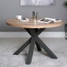 Ridley Round Dining Table with Grey Legs
