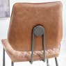 Digby Tan Leather Dining Chairs