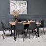 Woods Bromley Dining Table 160cm & 6 Ripley Dining Chairs - Grey