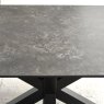 Woods Eastcote Black 200cm Dining Table & Paulo Corner Bench + Paulo Low Bench - Grey