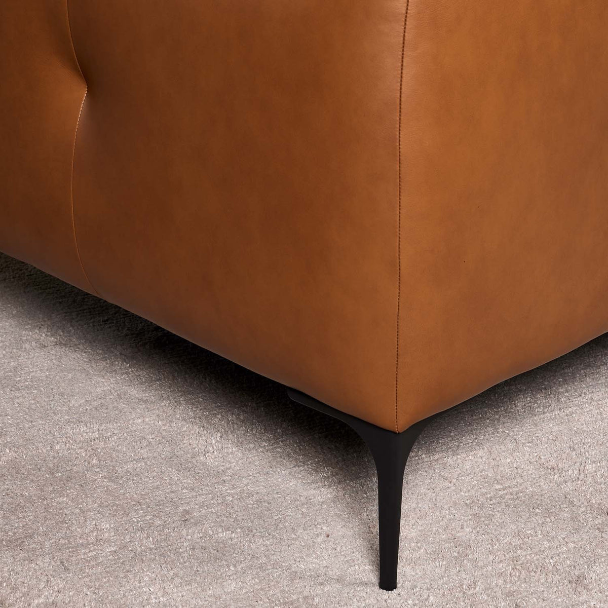 Carnaby Leather Sofa 3 Seater - Palomino Tan