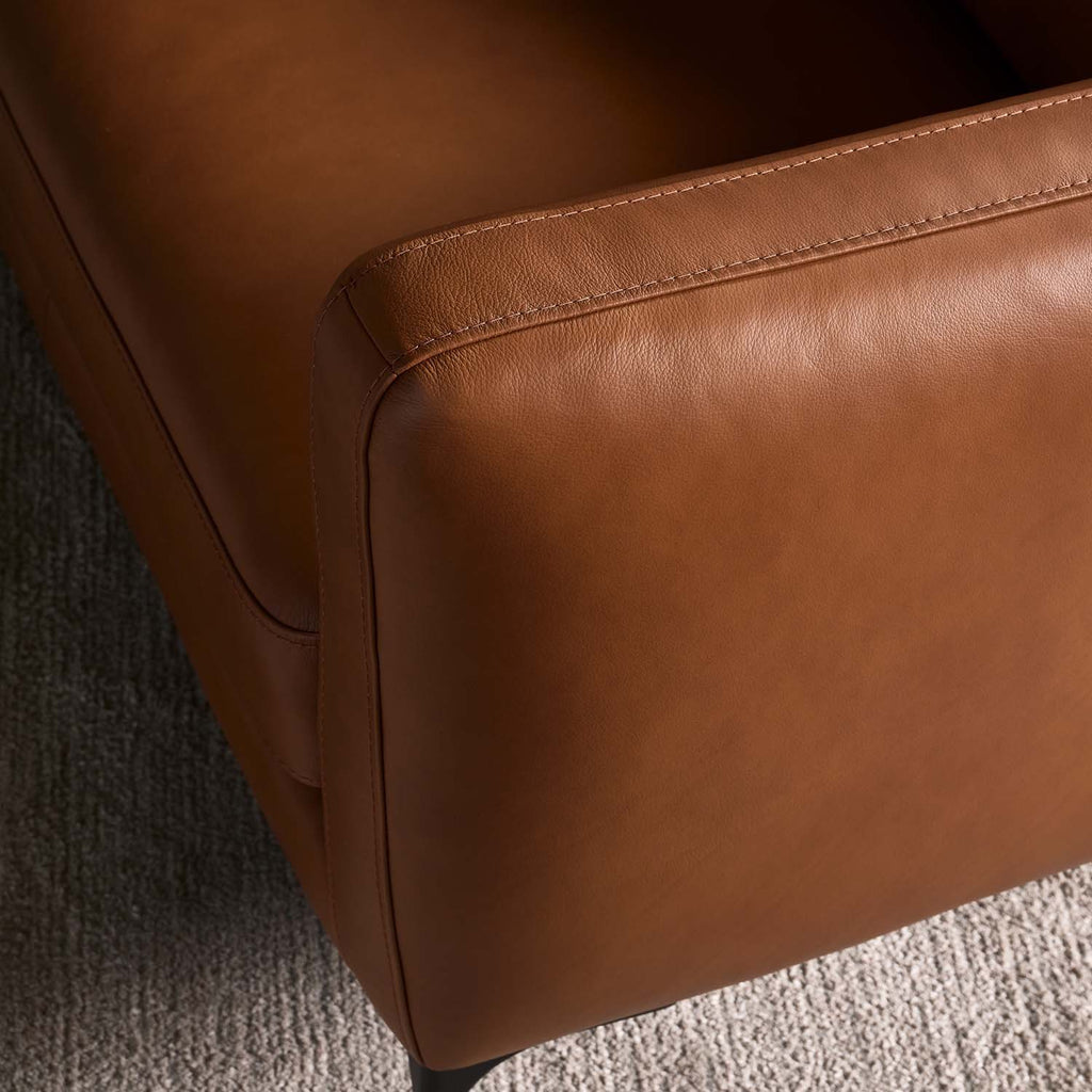 Carnaby Leather Sofa 3 Seater - Palomino Tan