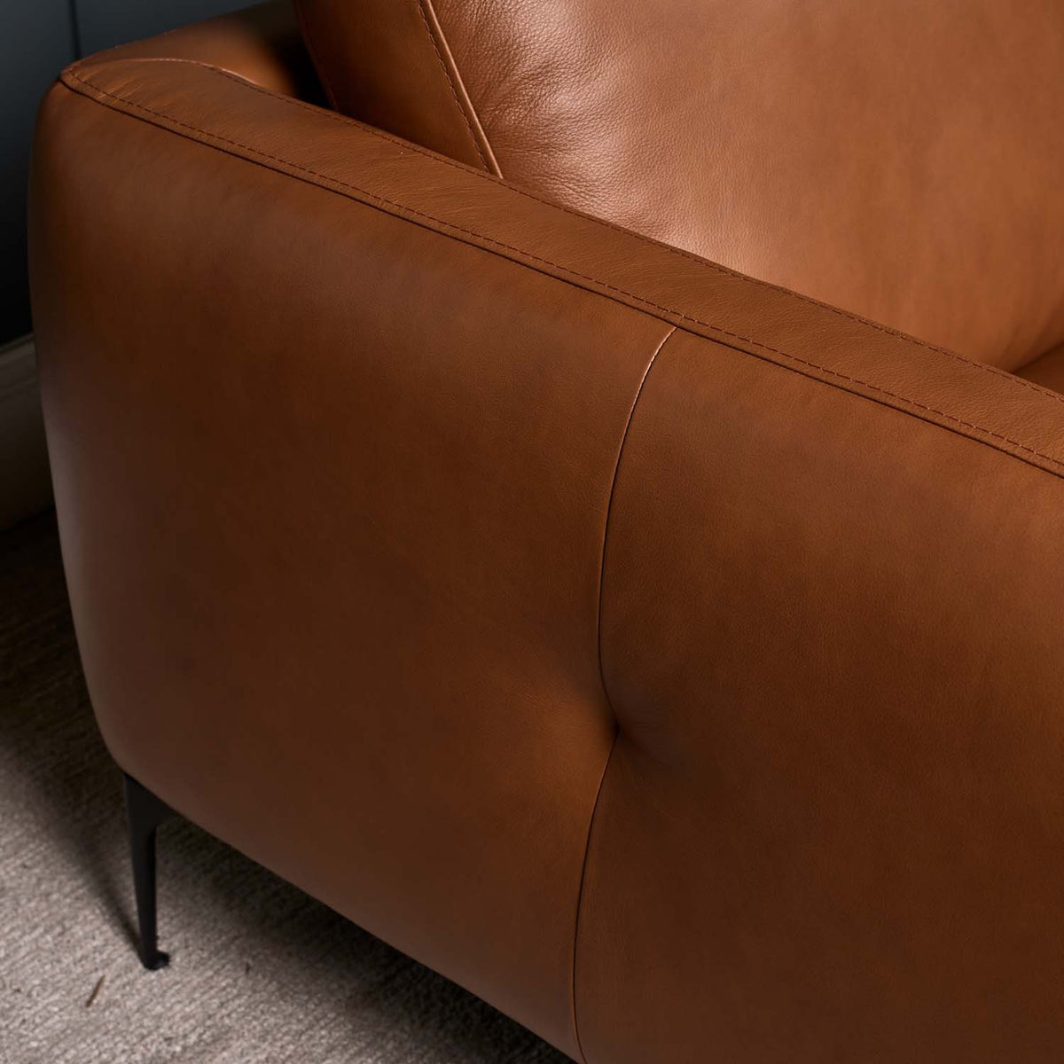 Carnaby Leather Sofa 2 Seater - Palomino Tan