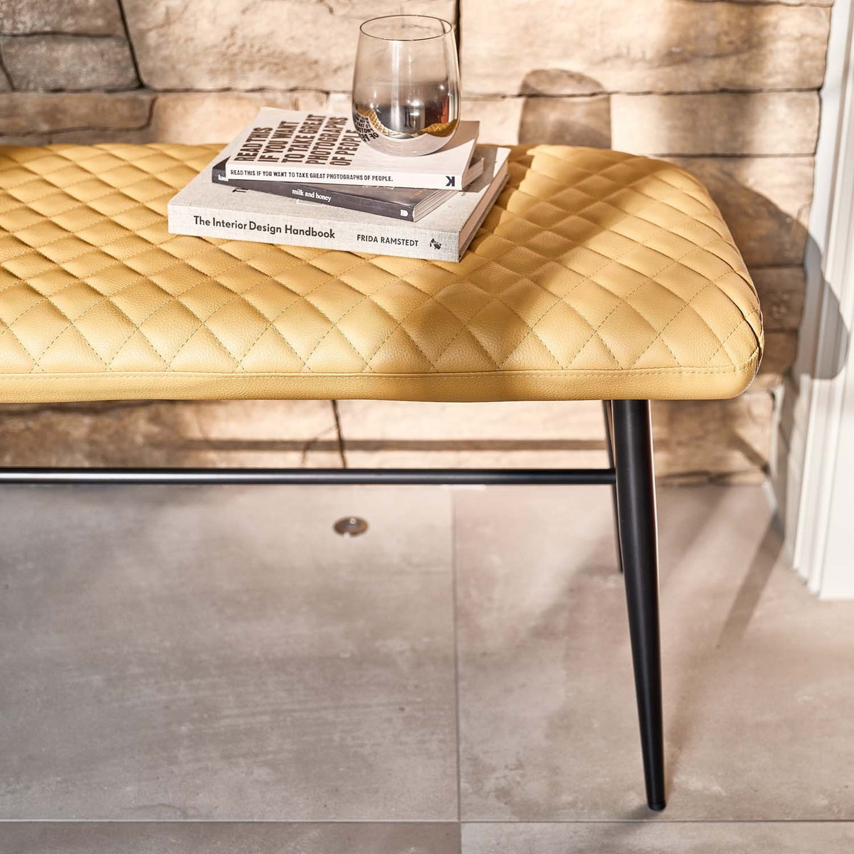 Ripley Flat Bench - Mustard