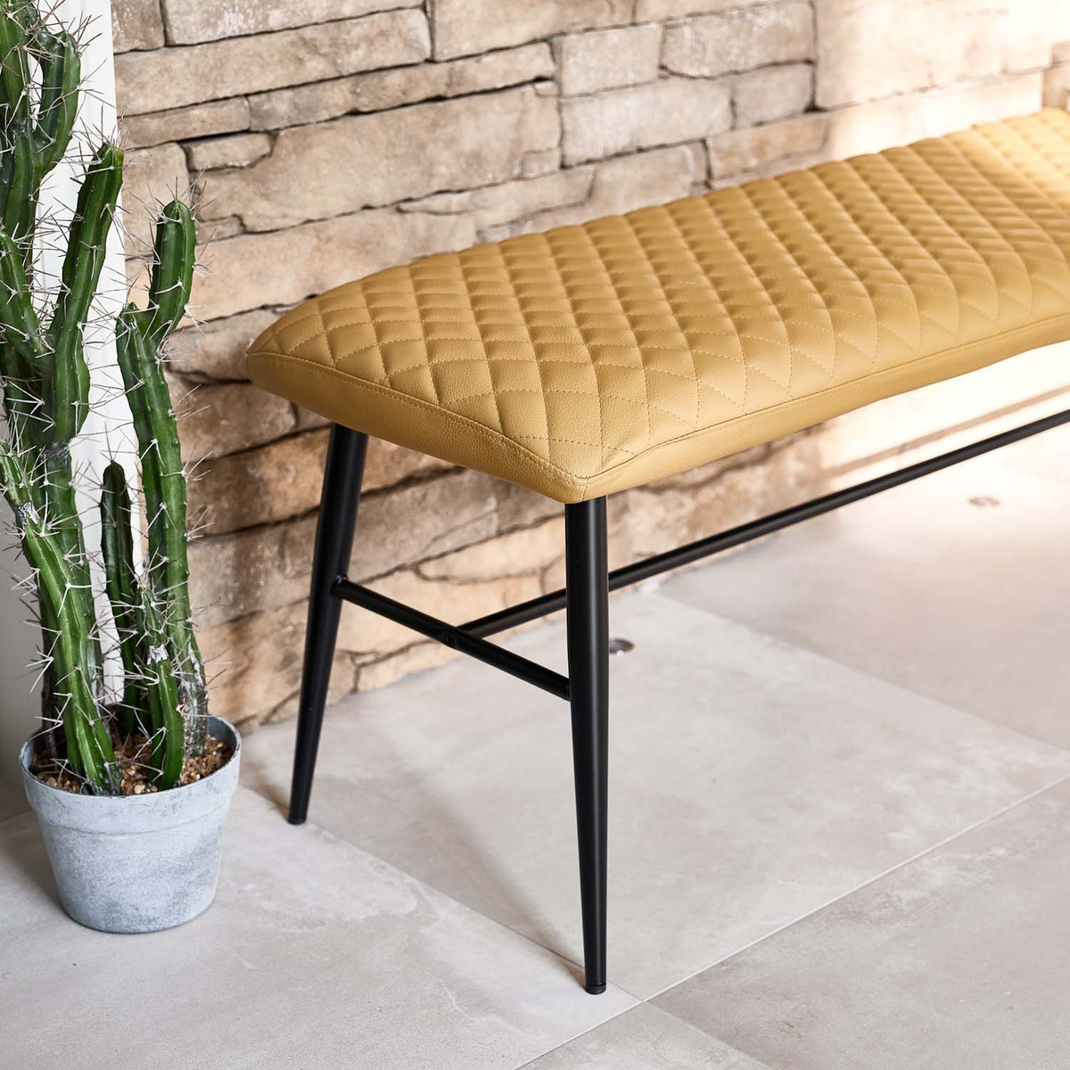 Ripley Flat Bench - Mustard
