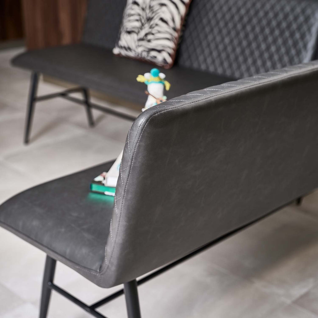 Ripley Corner Bench Left Hand Facing - Grey