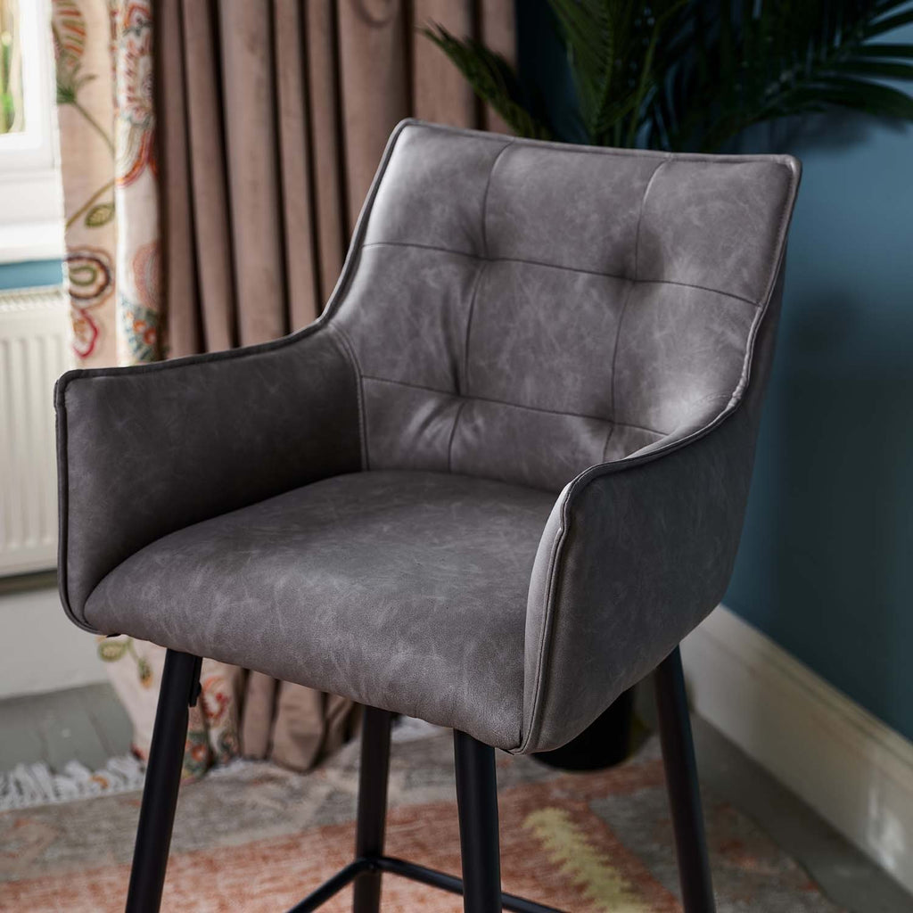 Marcus Bar Stool - Grey (Set of 2)