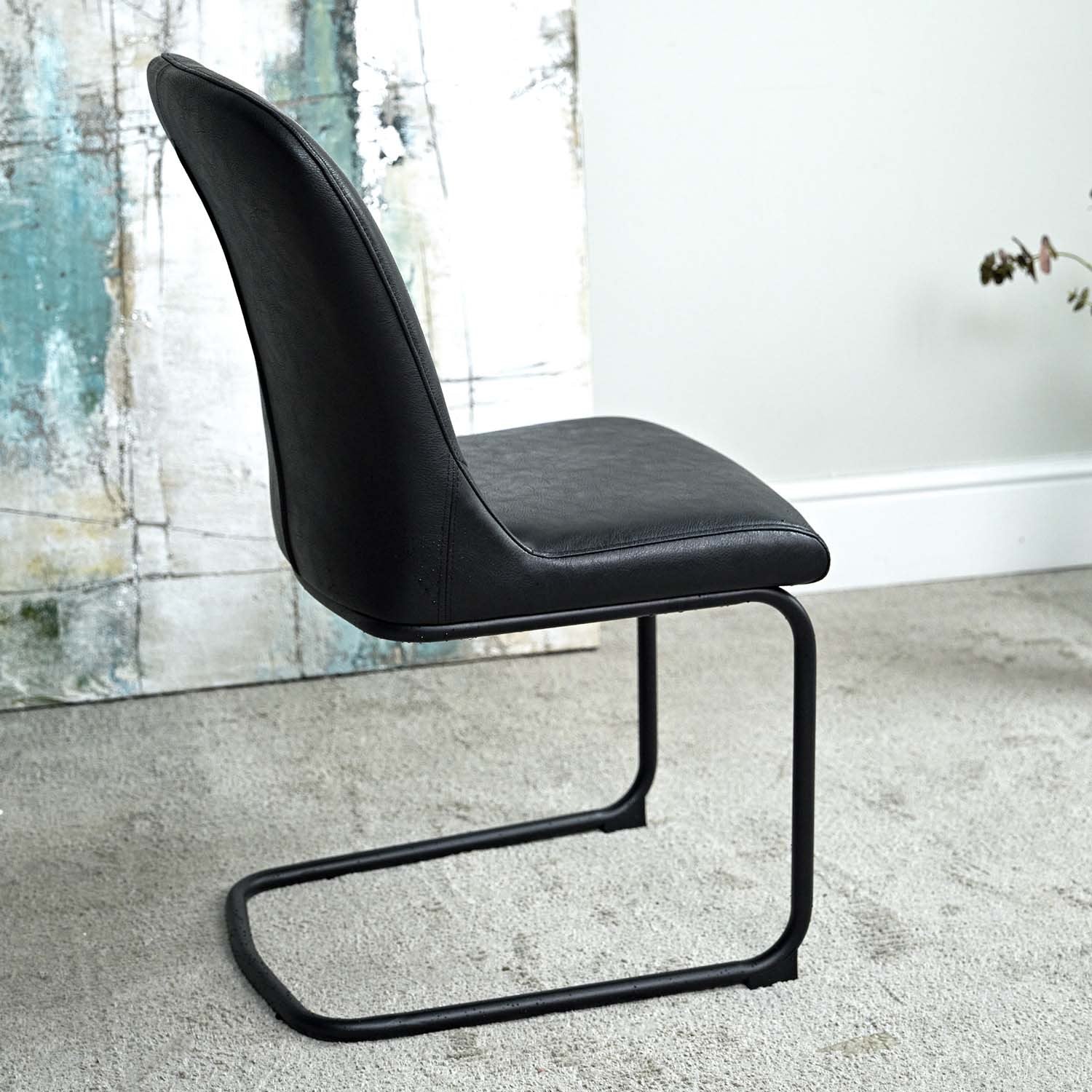 Firenza Black Dining Chair (Set of 2)