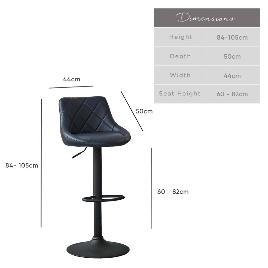 Jonathan Bar Stool in Blue