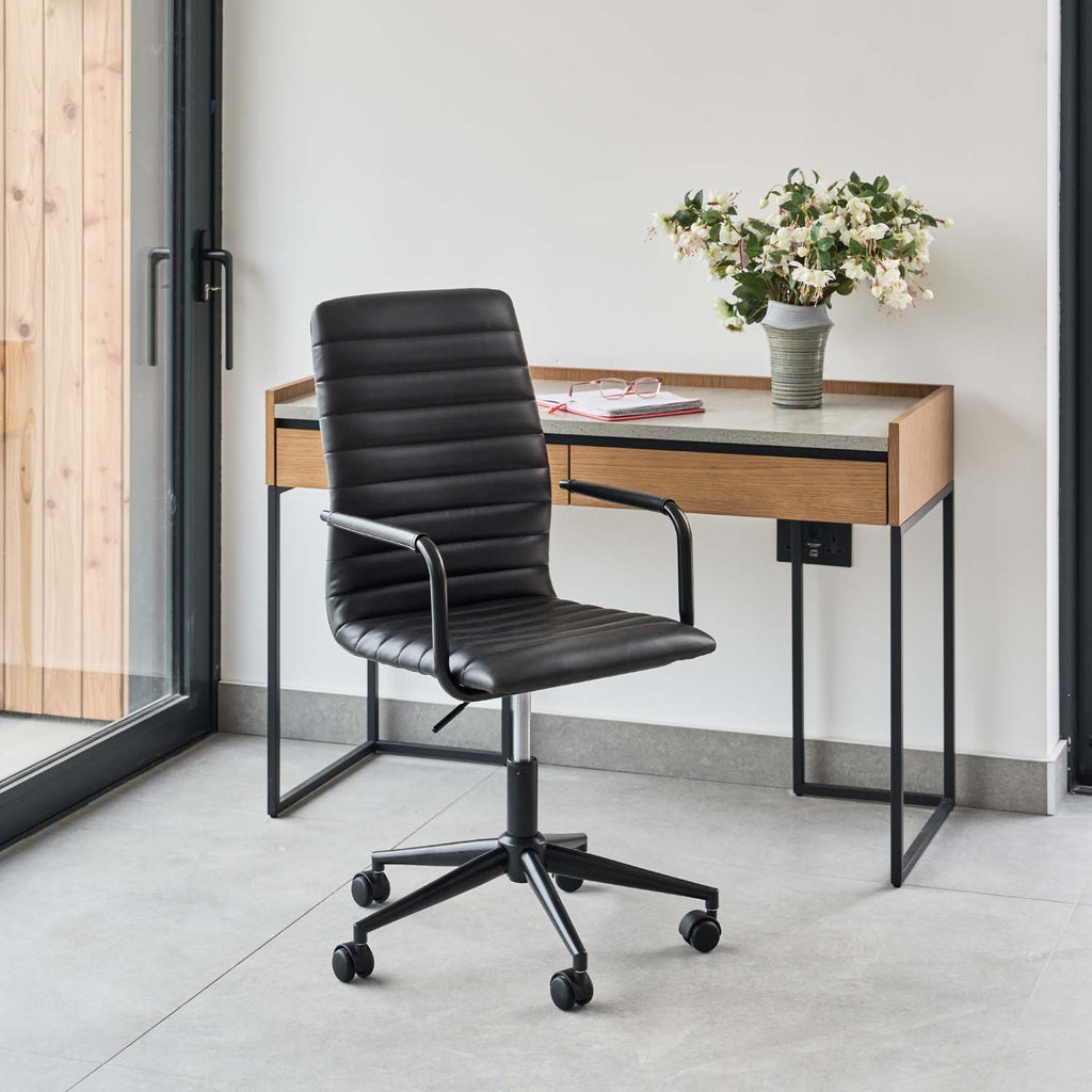 Trend Adjustable Desk Chair - Black
