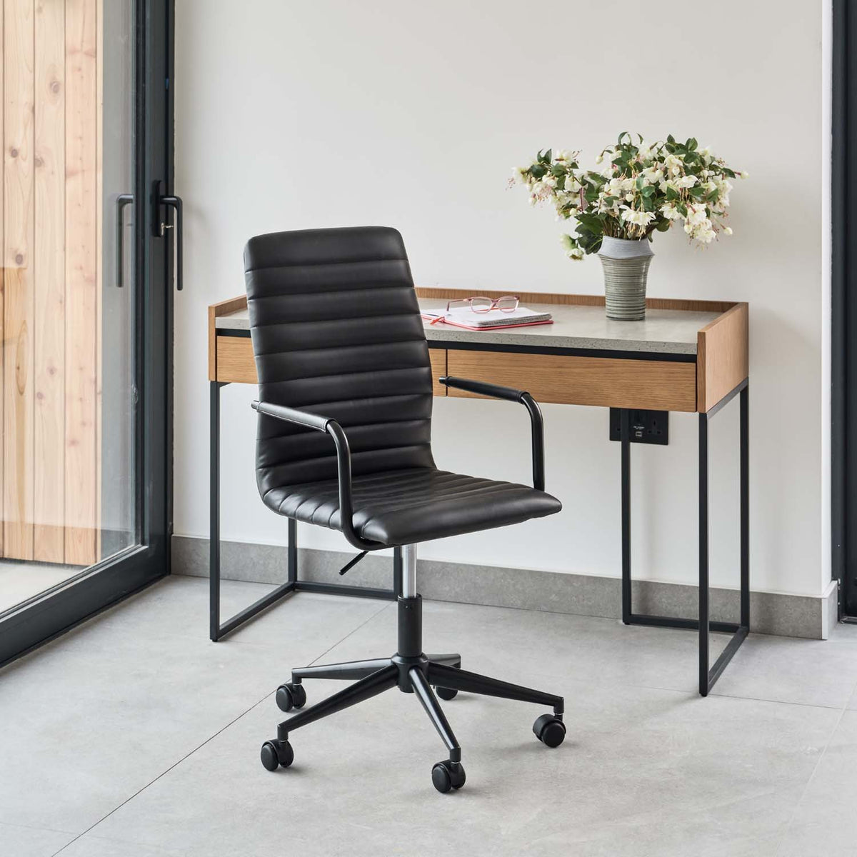 Trend Adjustable Desk Chair - Black