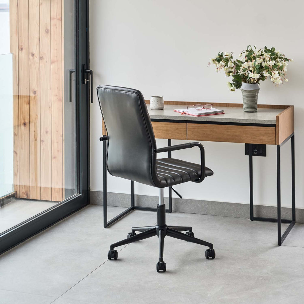 Trend Adjustable Desk Chair - Black