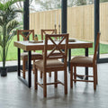 Adelaide 140-180cm Extending Dining Table with 4 Adelaide Upholstered Chairs