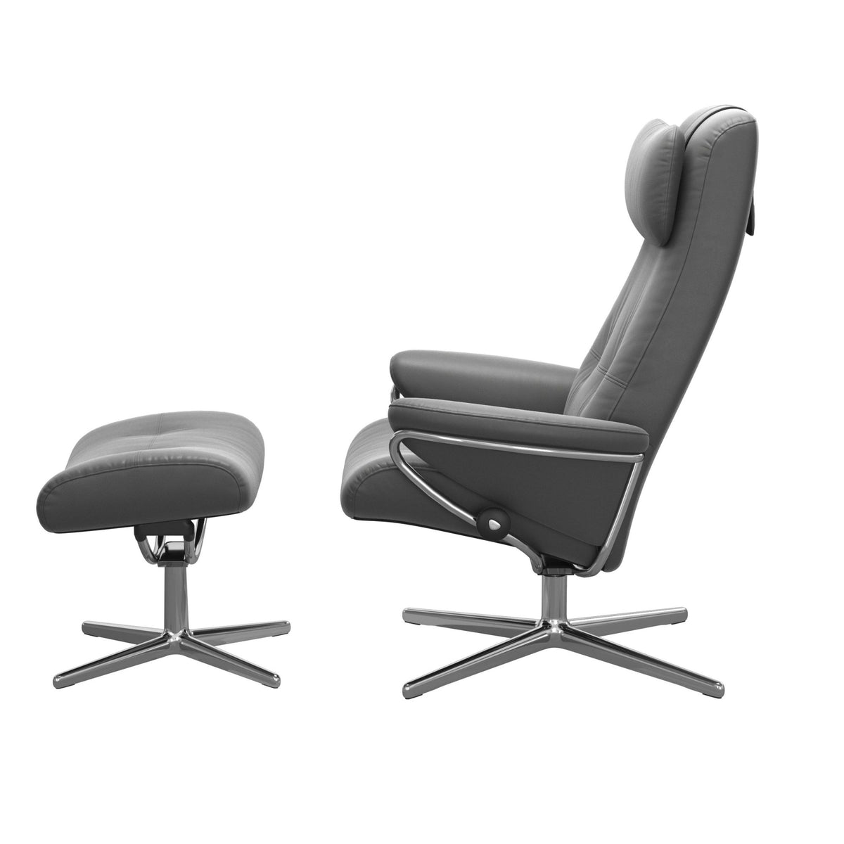 Stressless Berlin High Back Recliner with Cross Base