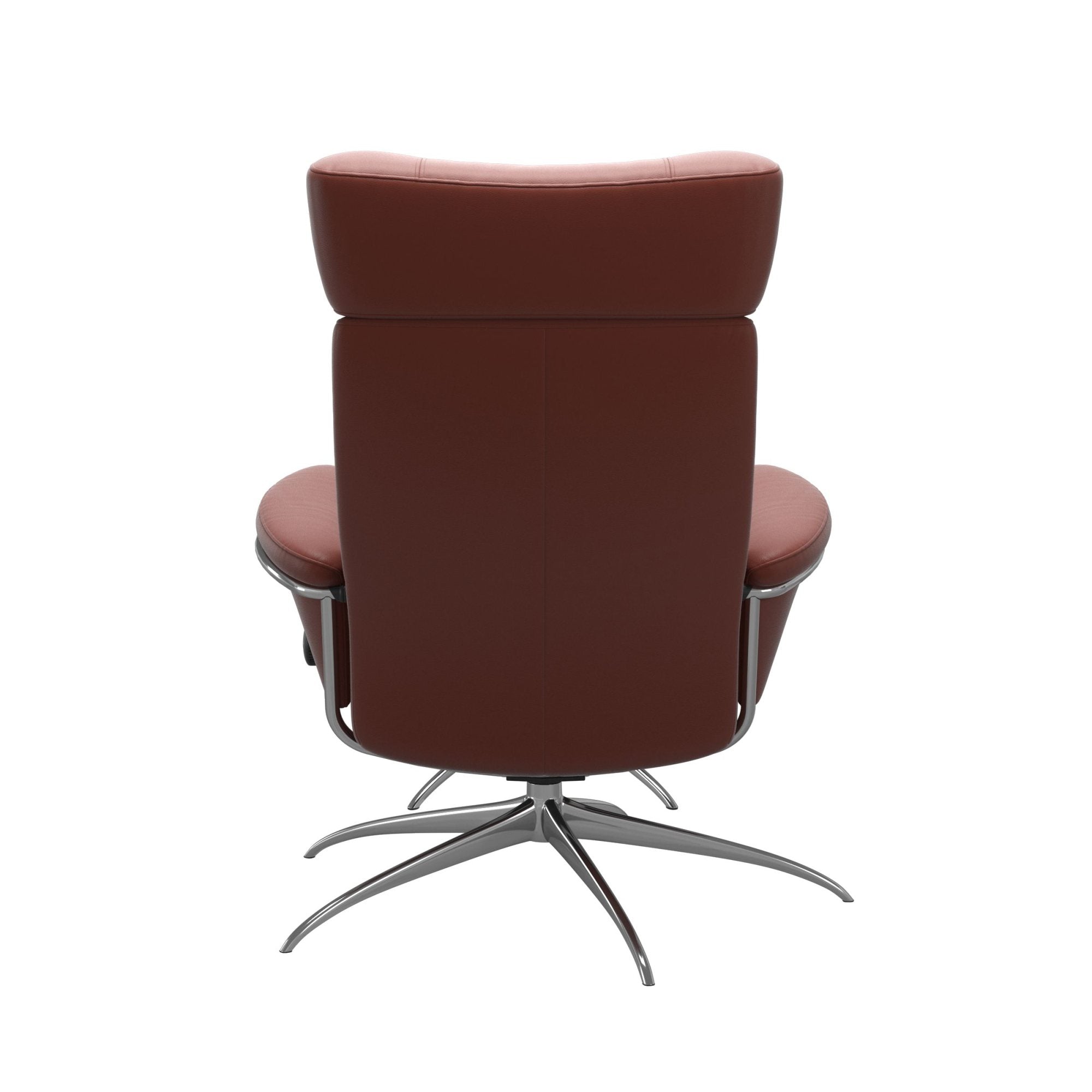 Stressless Berlin Recliner with Headrest and Footstool with Star Base