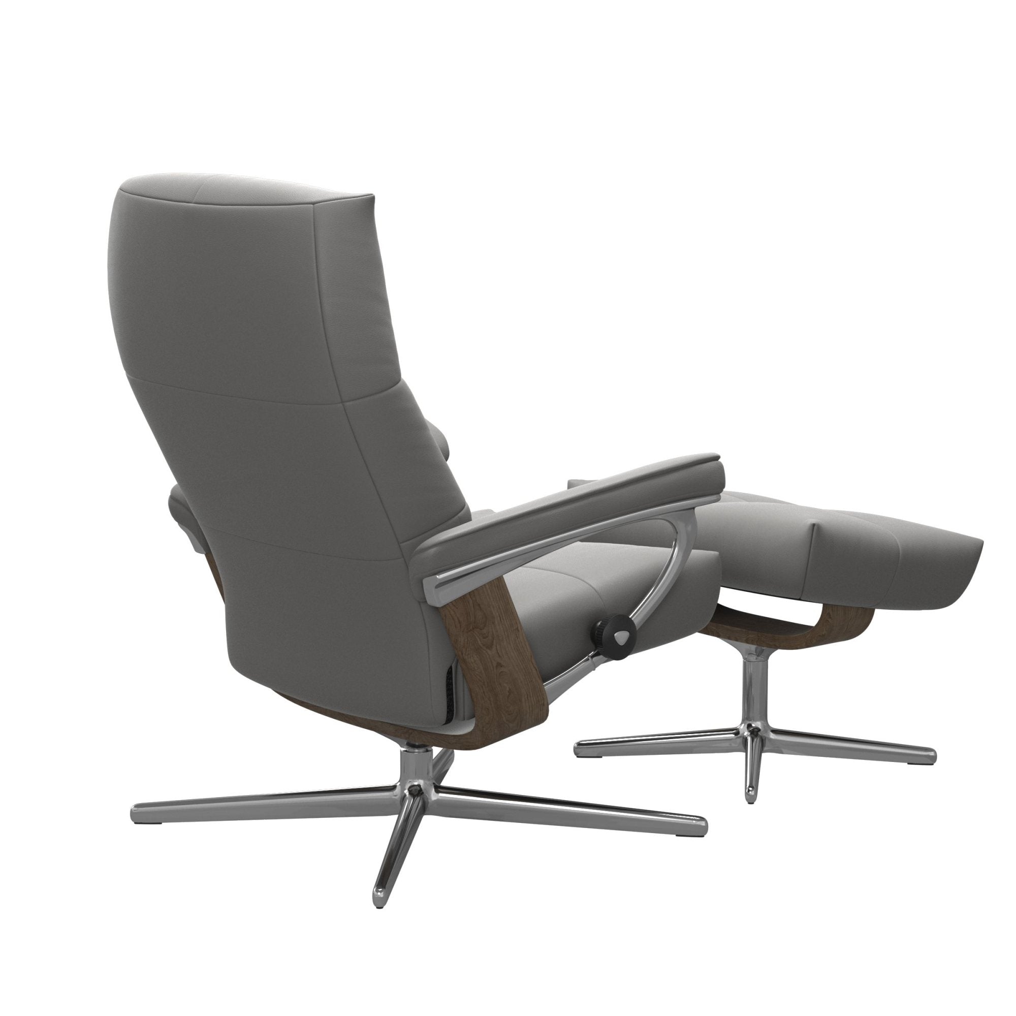 Stressless David Recliner with Cross Base and Footstool