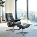 Stressless David Recliner with Cross Base and Footstool