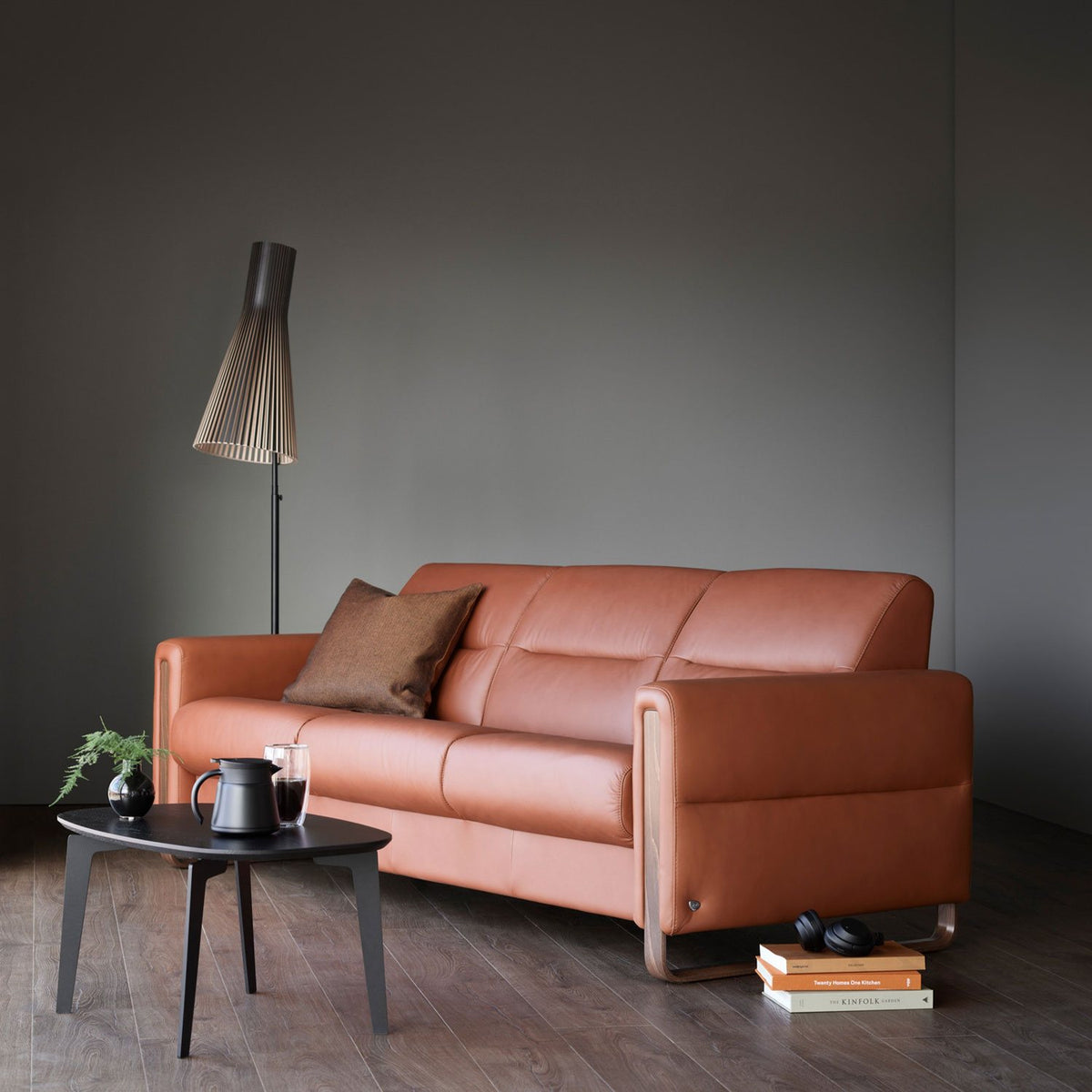 Stressless Fiona 3 Seater Sofa Wood Arms