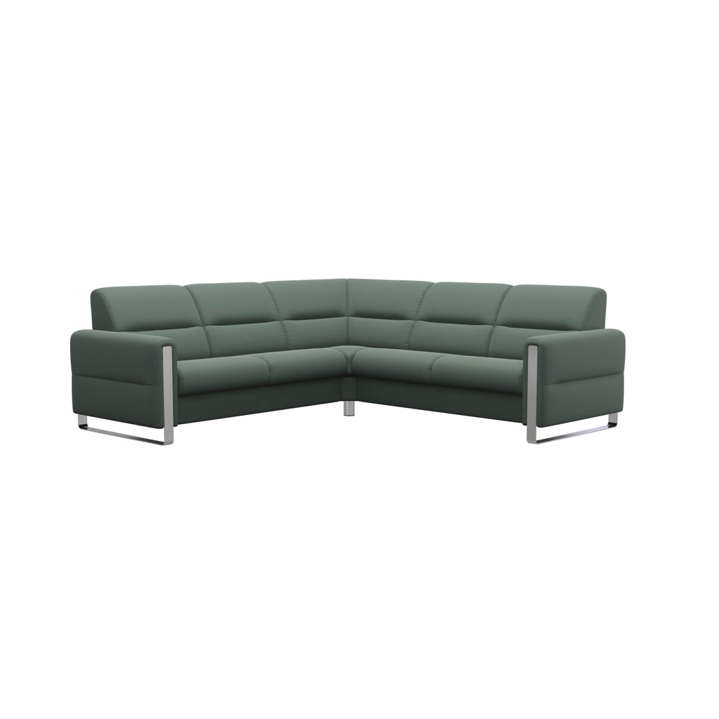 Stressless Fiona 2x2 Seater Corner Sofa Wood Arms
