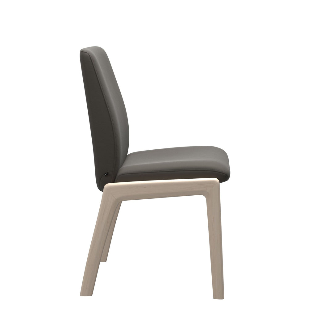 Stressless Laurel Low Back Dining Chair with Traditional Base