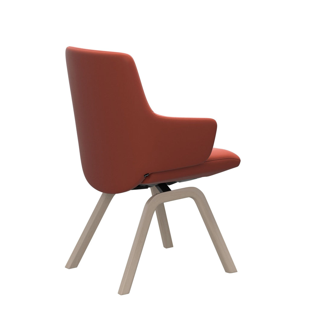Stressless Laurel Low Back Dining Chair with Contemporary Base
