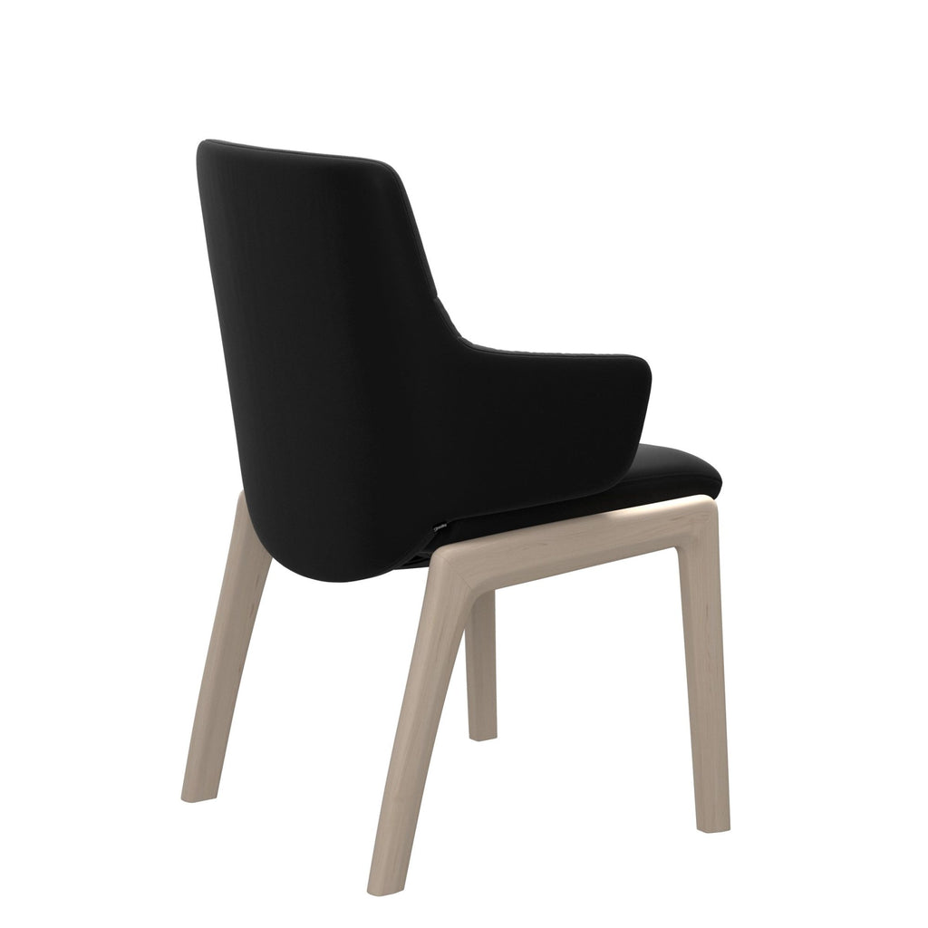 Stressless Mint Low Back Dining Chair with Traditional Base