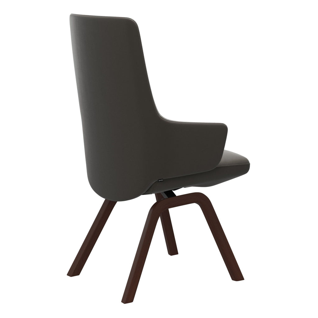 Stressless Vanilla High Back Dining Chair with Contemporary Base
