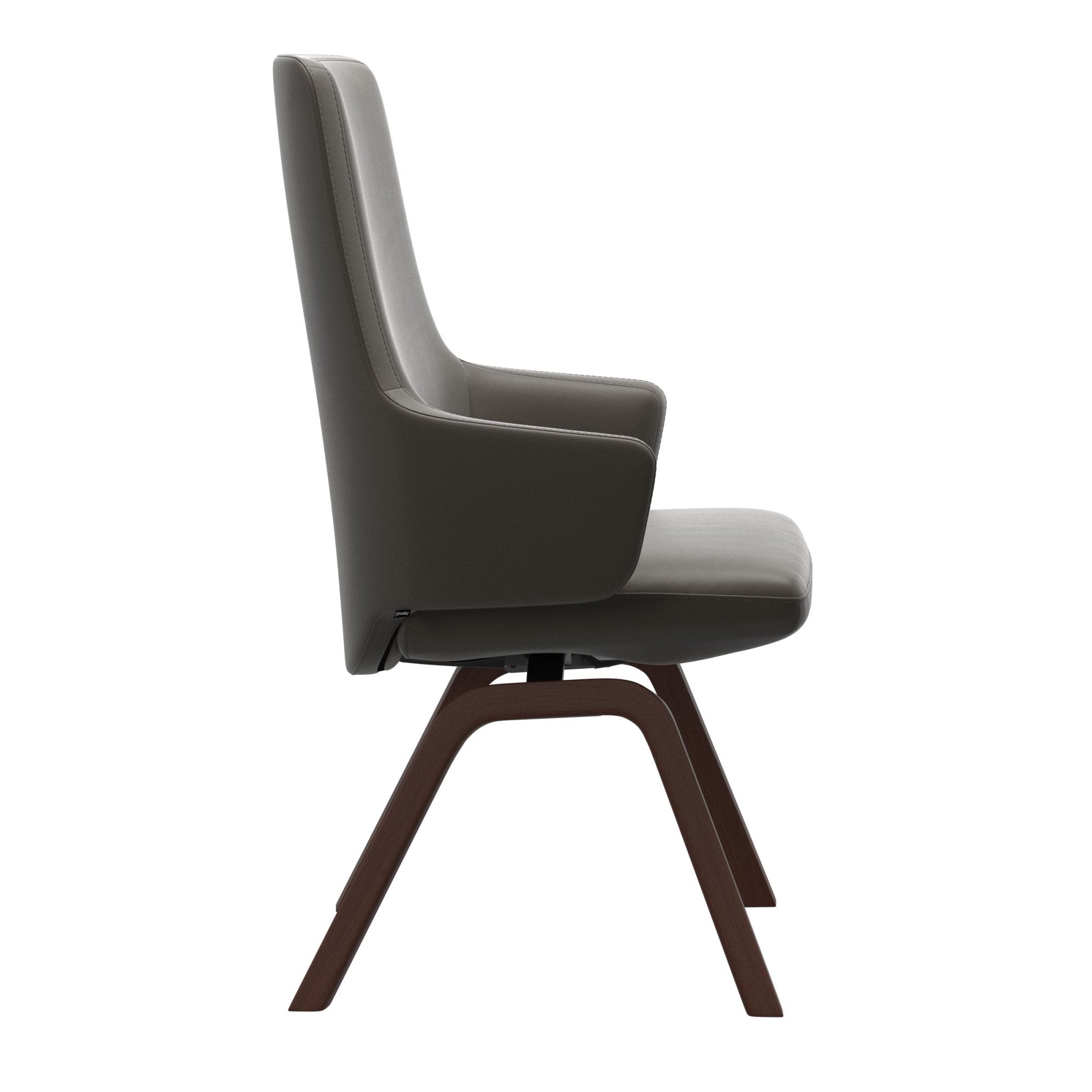 Stressless Vanilla High Back Dining Chair with Contemporary Base