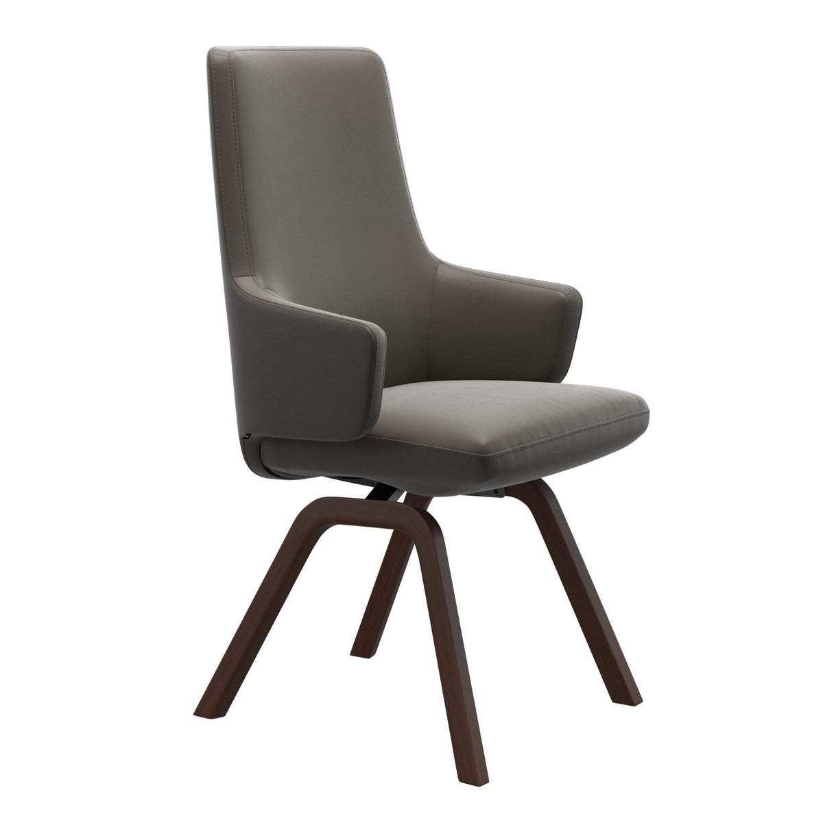Stressless Vanilla High Back Dining Chair with Contemporary Base