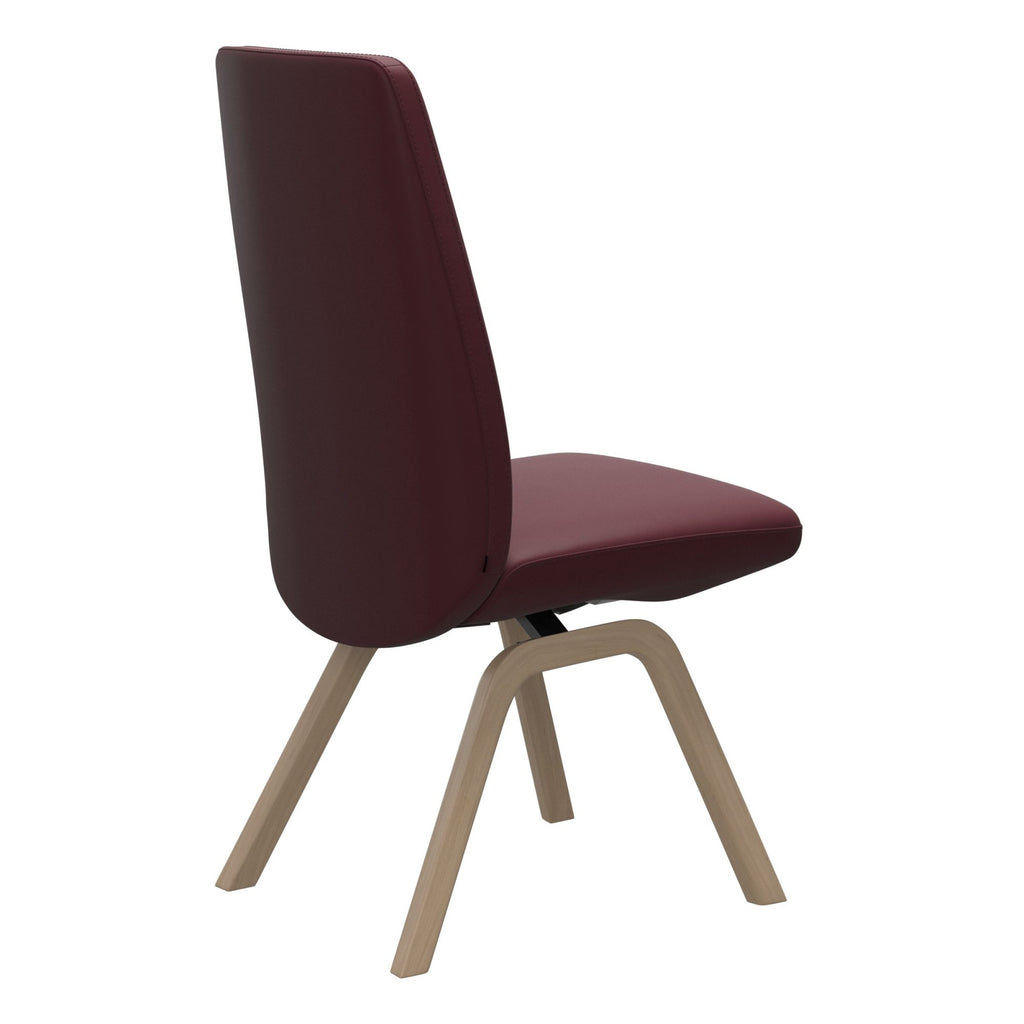 Stressless Vanilla High Back Dining Chair with Contemporary Base